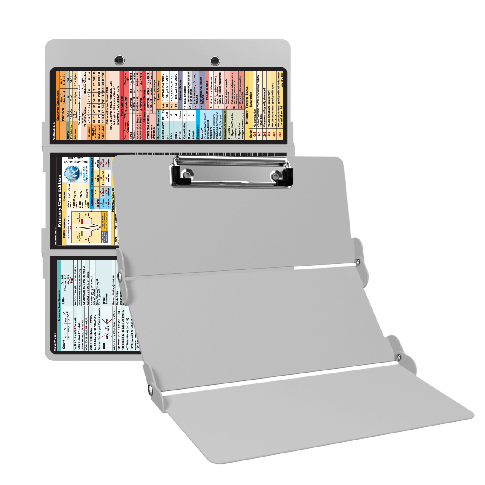 WhiteCoat Clipboard® Trifold White Primary Care Edition